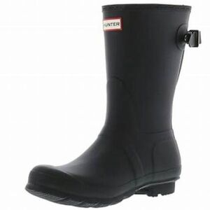 Hunter women’s rain boots black mid height size 7